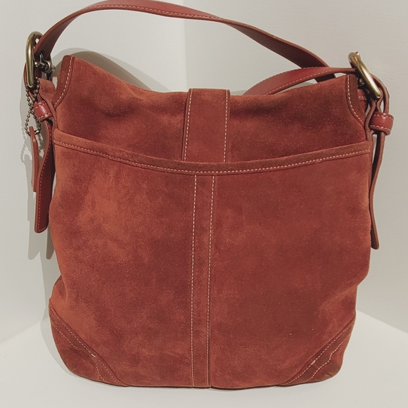 SOLD - Vintage COACH "Soho" Suede Burnt Orange Bag  No.G3S-9482  - SOLD - Picture 4 of 14